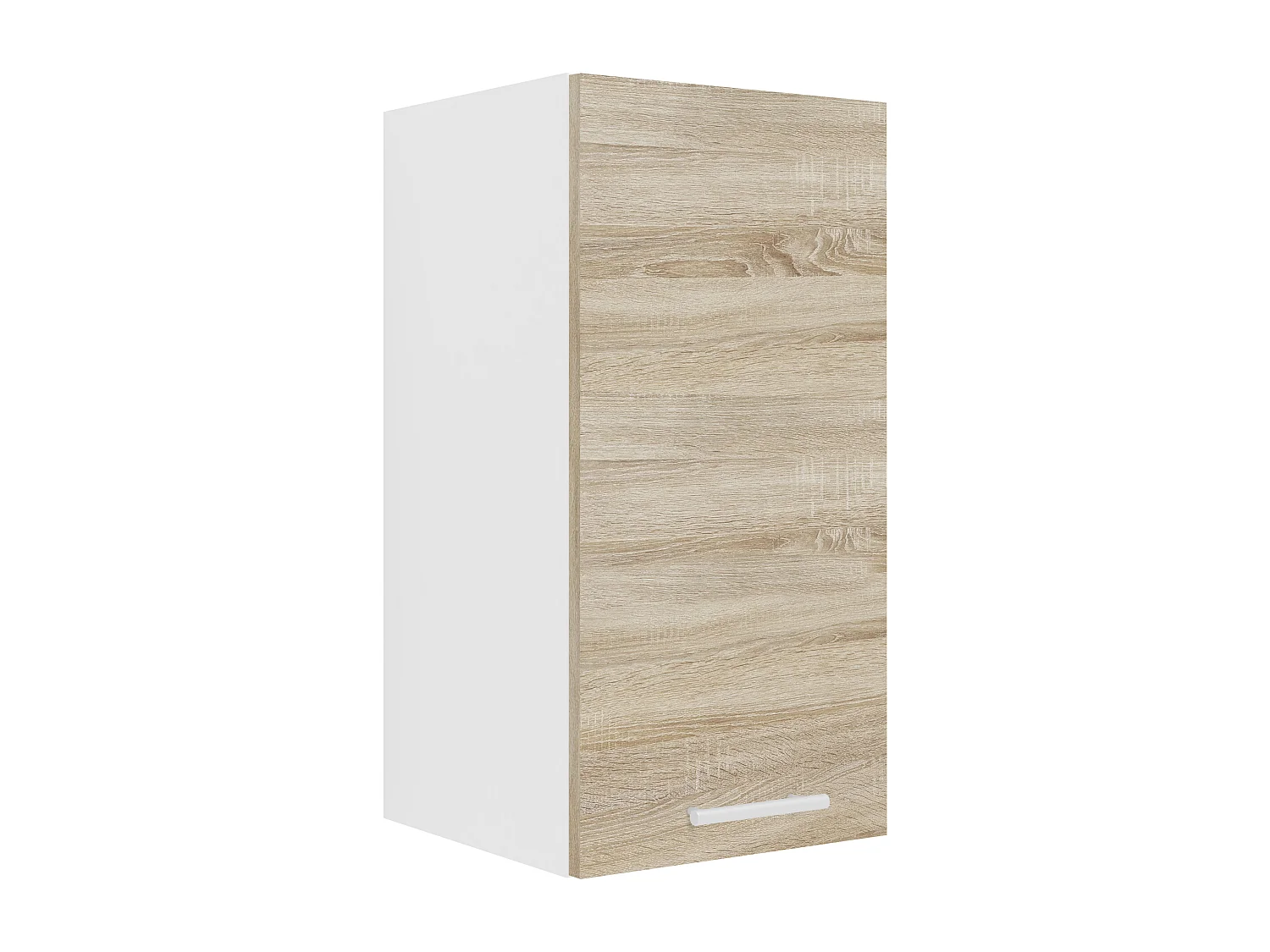 Kitchen furniture hanging cabinet Esilo White / Sonoma oak H. 60 x W. 30 x D. 31 cm