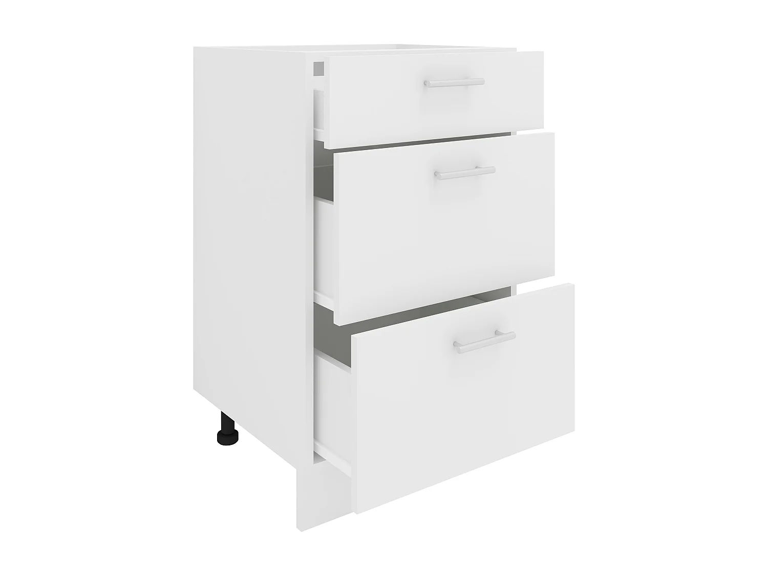 Kitchen furniture cabinet Esilo White H. 82 x W. 50 x D. 46 cm
