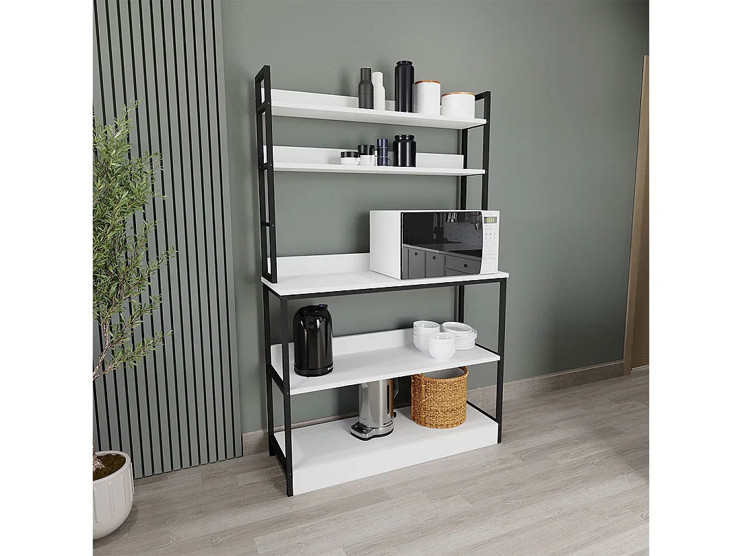 Kitchen furniture cabinet Insasi White H. 161 x W. 101 x D. 36 cm