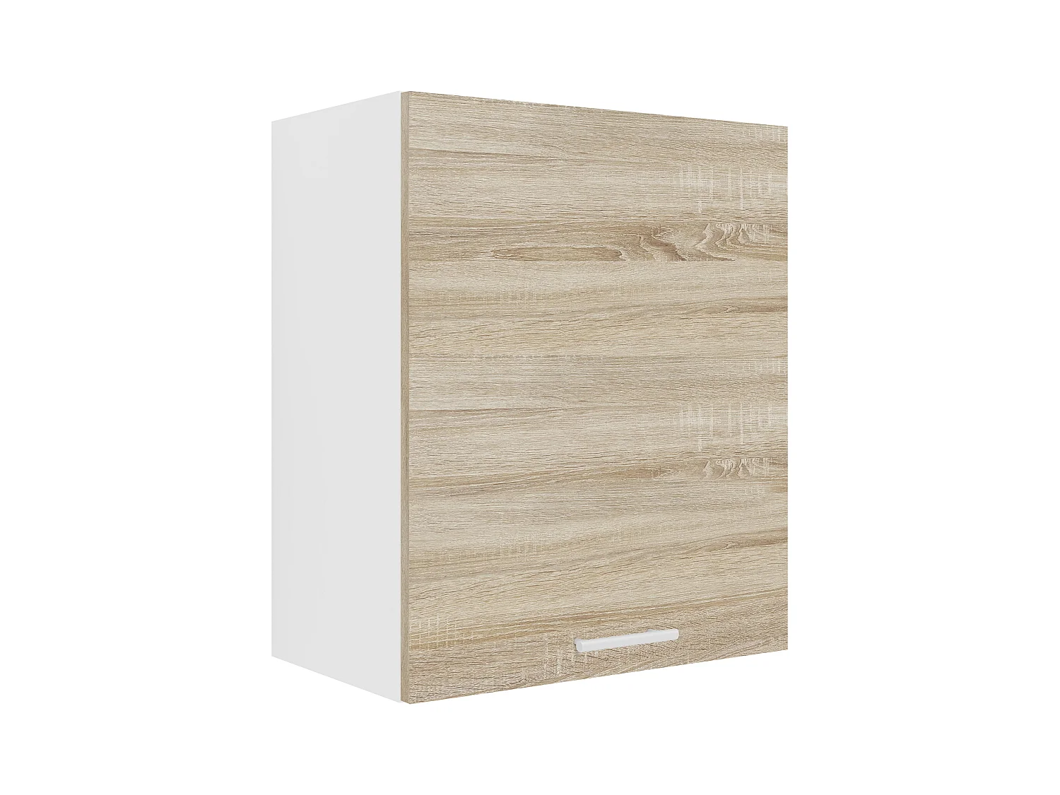 Kitchen furniture hanging cabinet Esilo White / Sonoma oak H. 60 x W. 50 x D. 31 cm