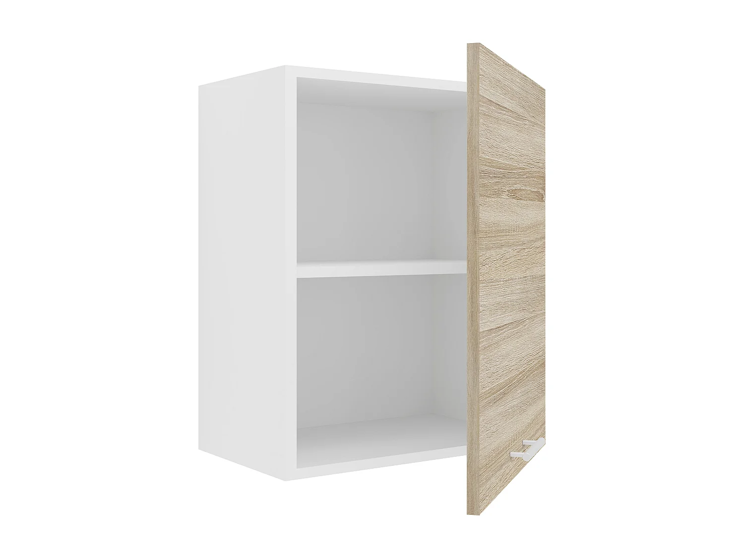Kitchen furniture hanging cabinet Esilo White / Sonoma oak H. 60 x W. 50 x D. 31 cm