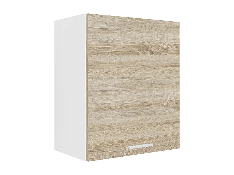 Kitchen furniture hanging cabinet Esilo White / Sonoma oak H. 60 x W. 50 x D. 31 cm