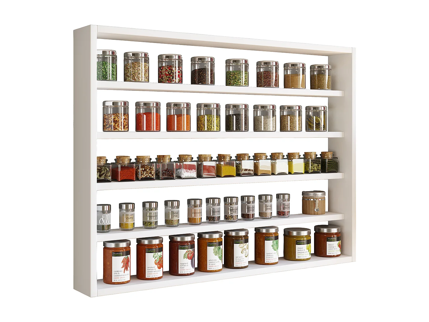 Holz Wandregal Gewürzregal Regal Küche Esaldi L