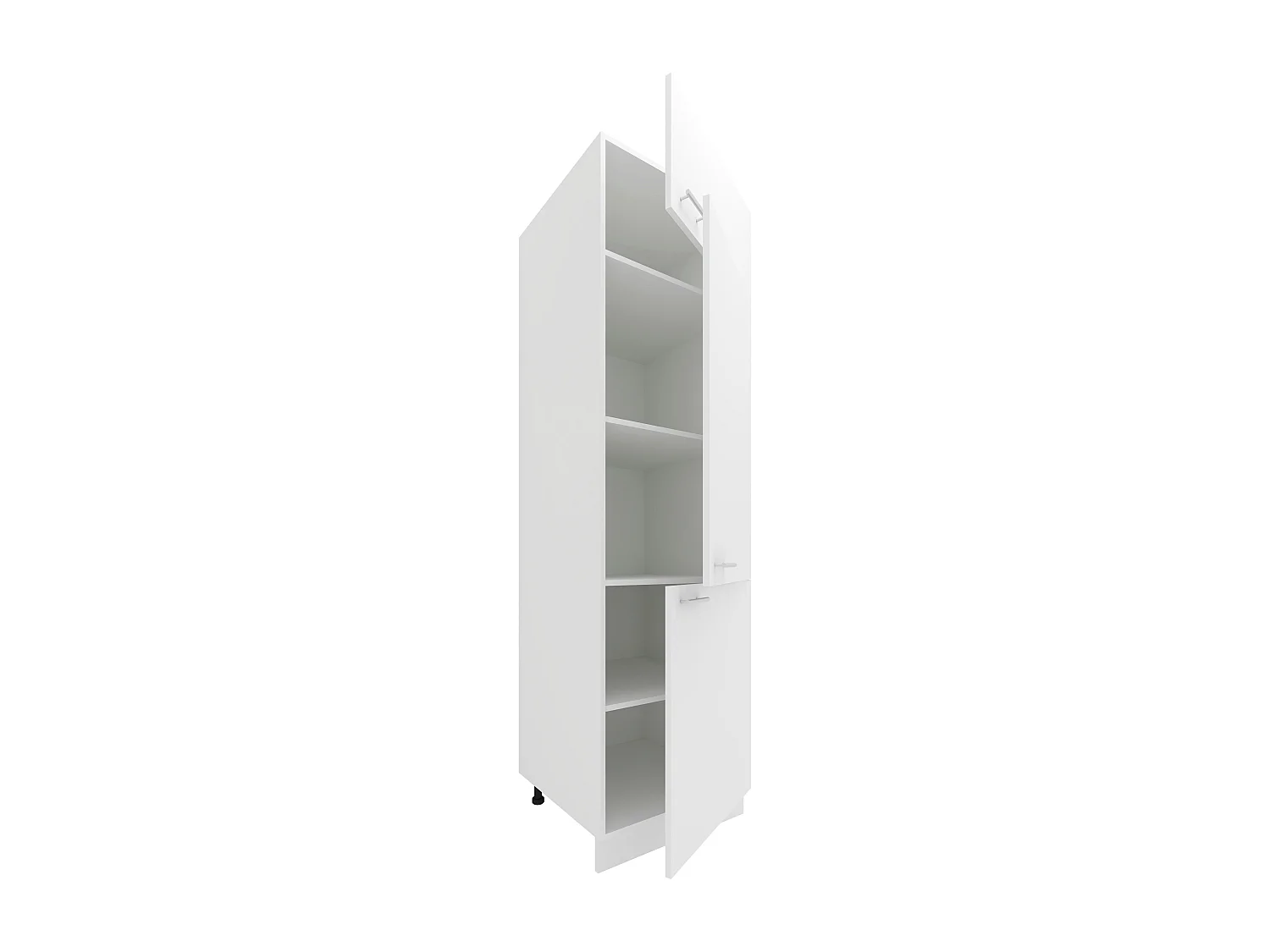 Kitchen furniture cabinet Esilo White H. 207 x W. 60 x D. 57 cm