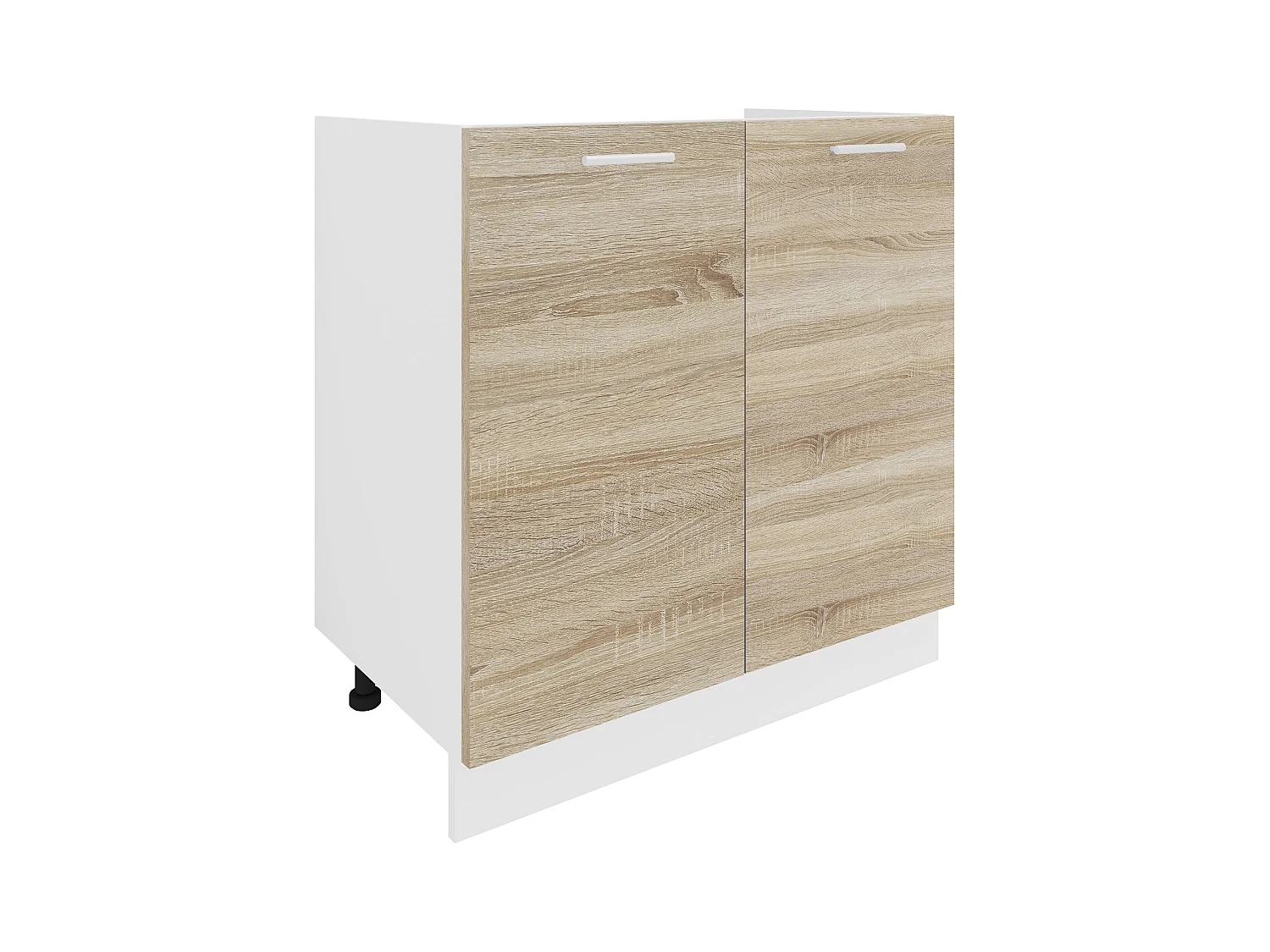 Kitchen furniture cabinet Esilo White / Sonoma oak H. 82 x W. 80 x D. 46 cm