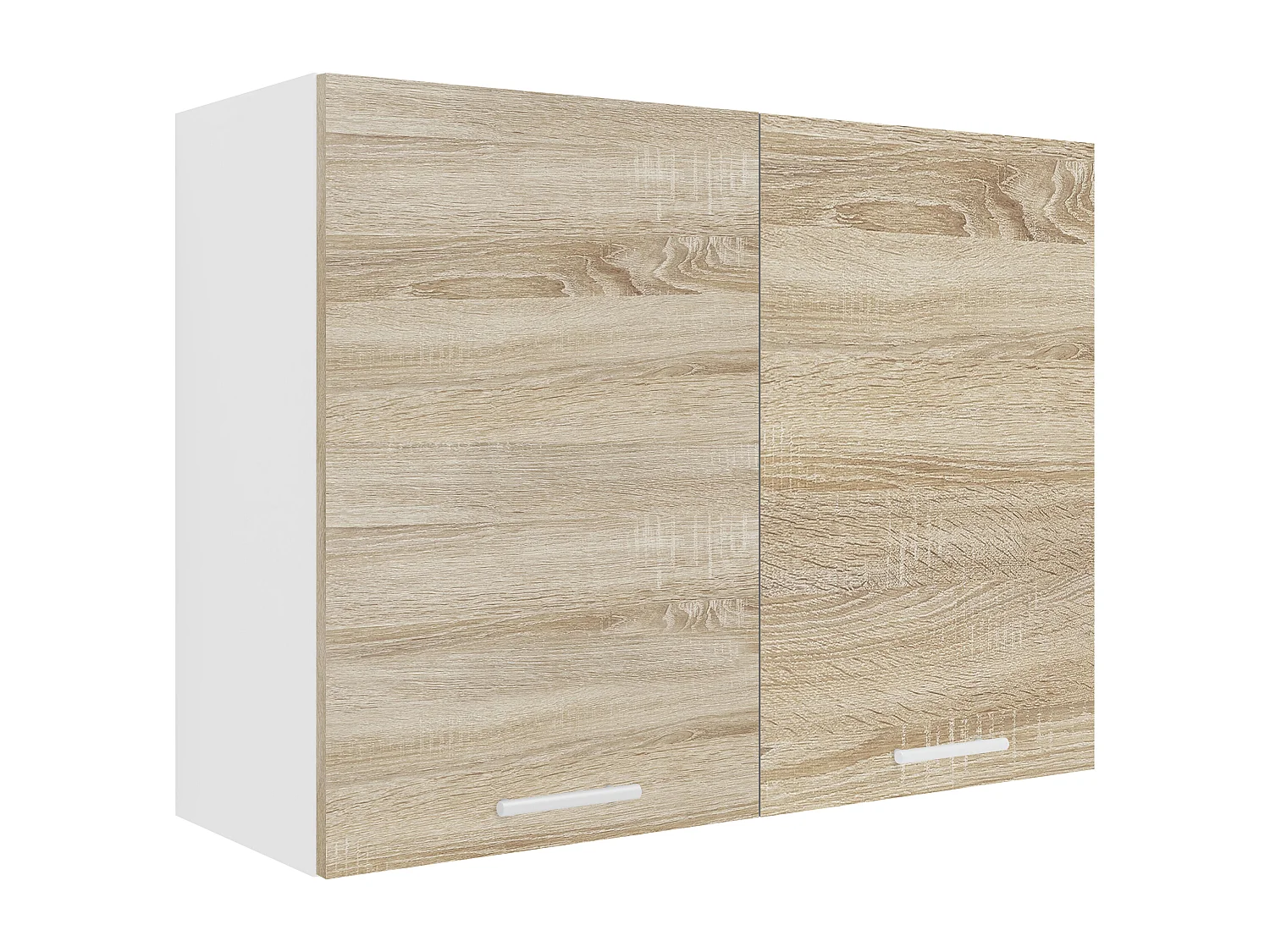 Kitchen furniture hanging cabinet Esilo White / Sonoma oak H. 60 x W. 80 x D. 31 cm