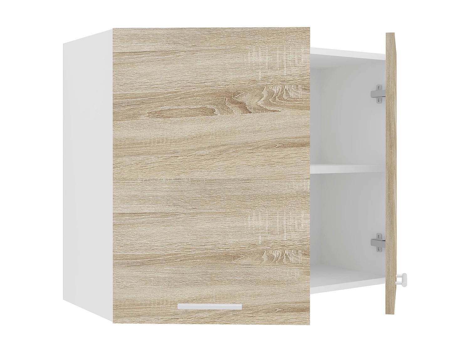 Kitchen furniture hanging cabinet Esilo White / Sonoma oak H. 60 x W. 80 x D. 31 cm