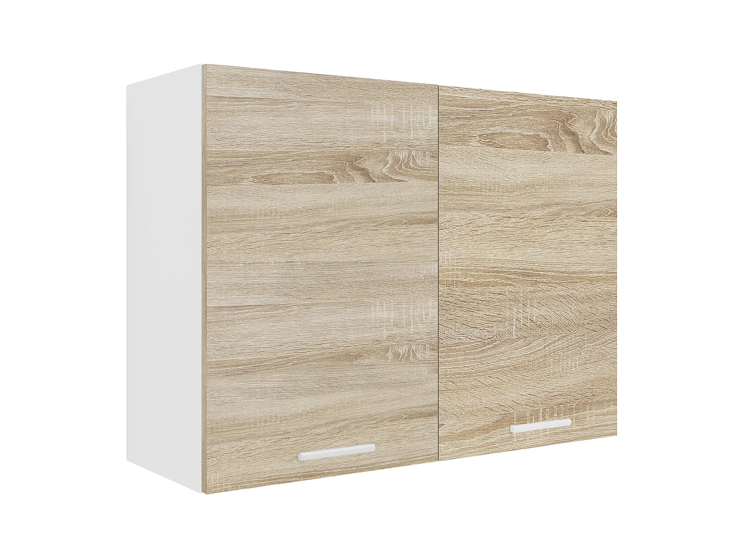 Kitchen furniture hanging cabinet Esilo White / Sonoma oak H. 60 x W. 80 x D. 31 cm