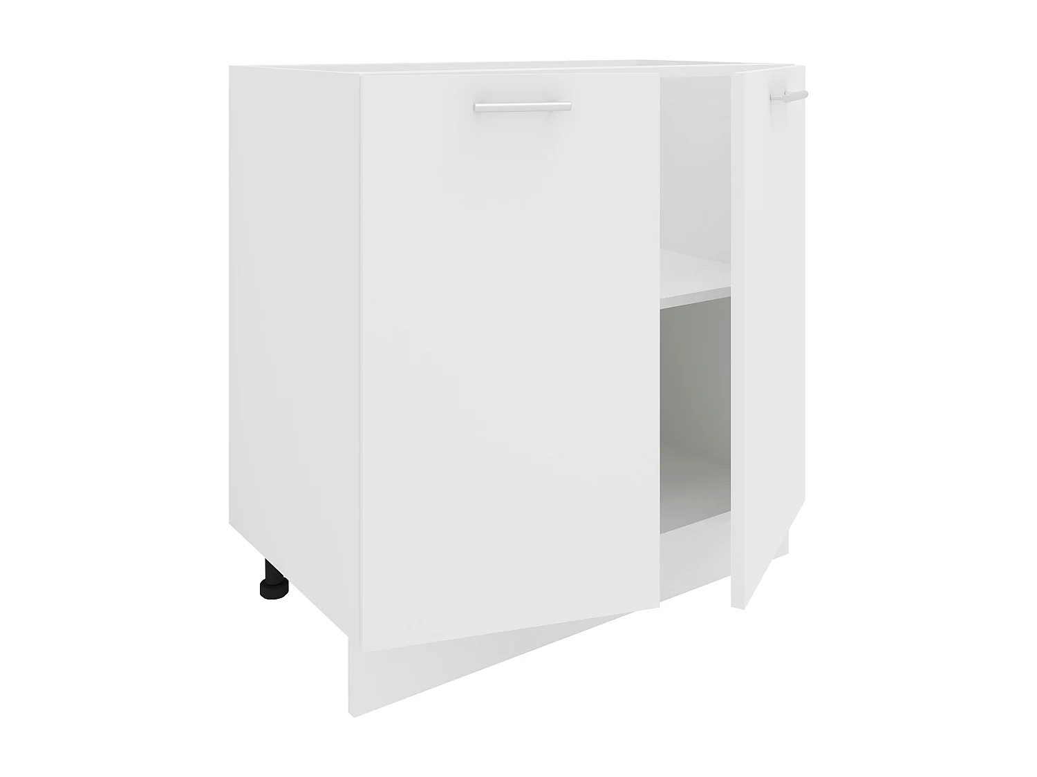 Kitchen furniture cabinet Esilo White H. 82 x W. 80 x D. 46 cm