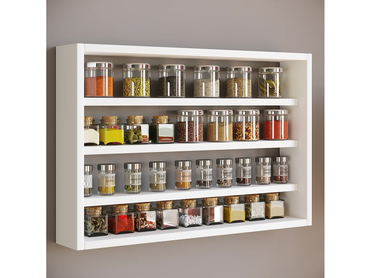 Kitchen furniture hanging cabinet Esaldi White H. 40 x W. 60 x D. 10 cm