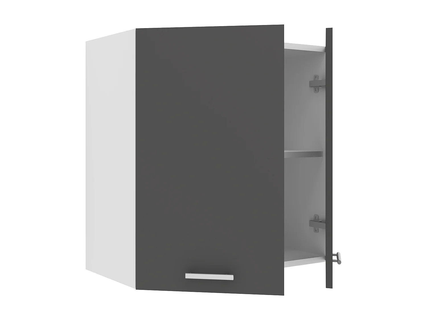 Kitchen furniture hanging cabinet Esilo White / Anthracite H. 60 x W. 60 x D. 31 cm