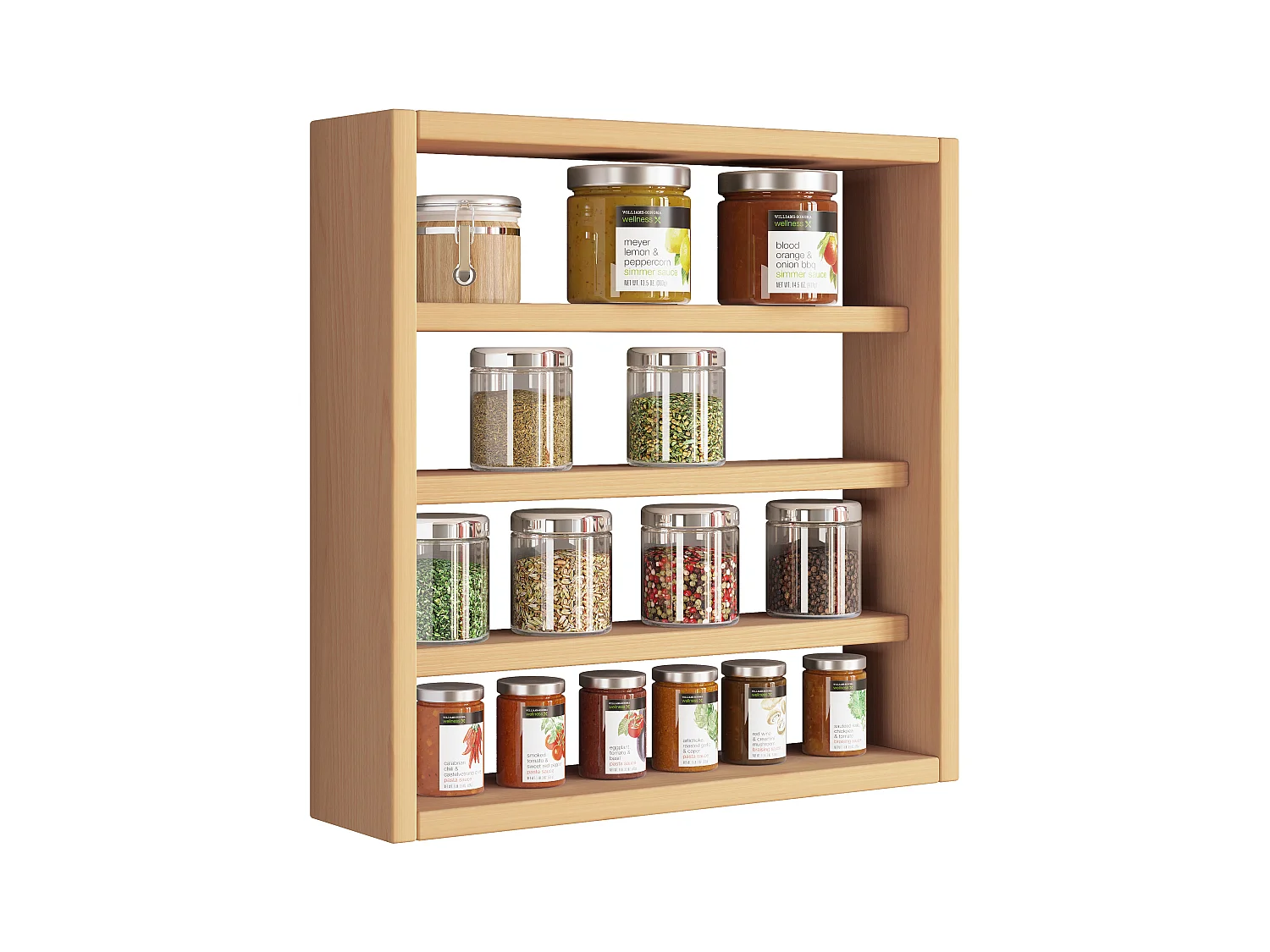 Kitchen furniture hanging cabinet Esaldi Book H. 40 x W. 40 x D. 10 cm