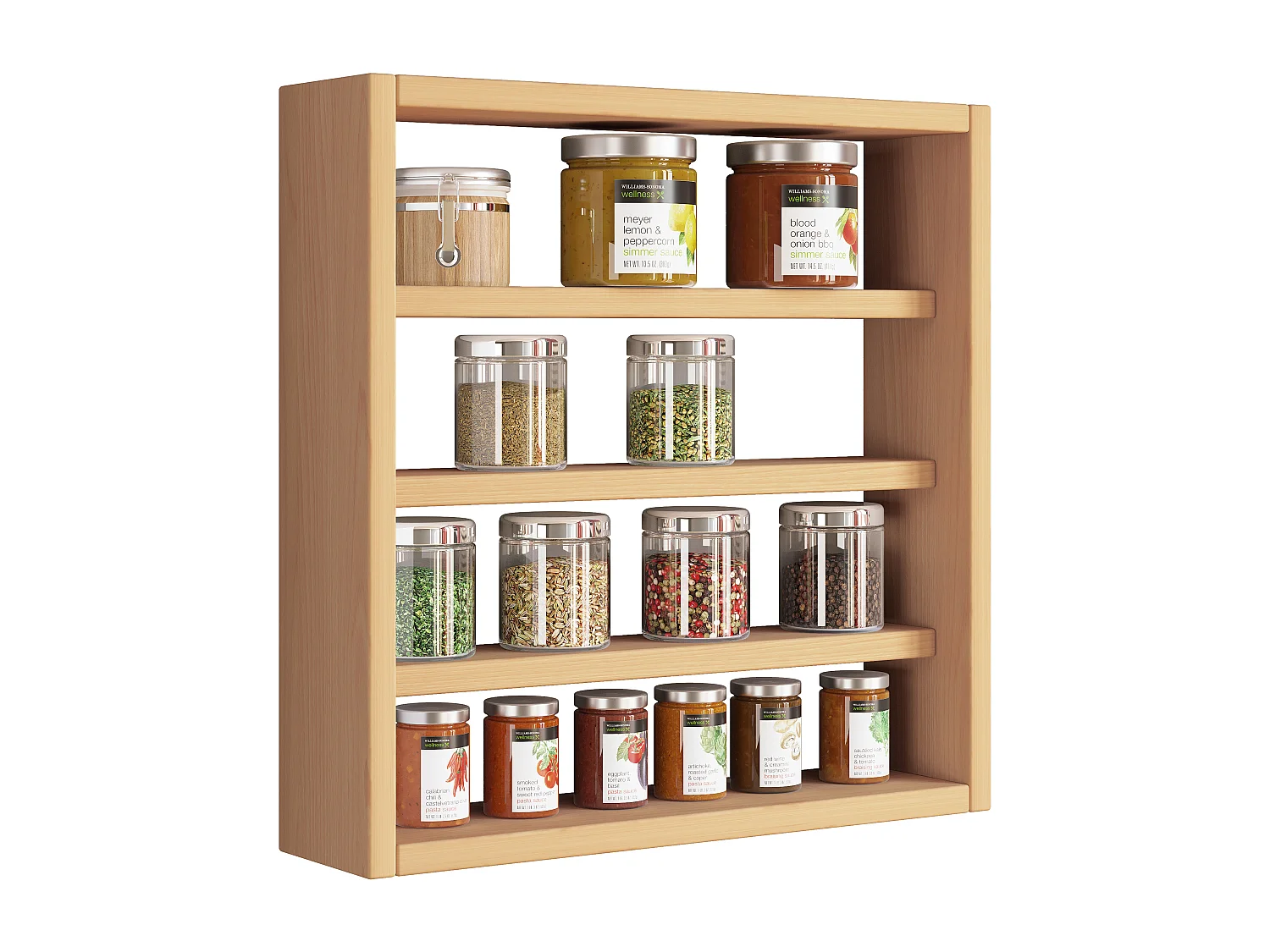 Kitchen furniture hanging cabinet Esaldi Book H. 40 x W. 40 x D. 10 cm