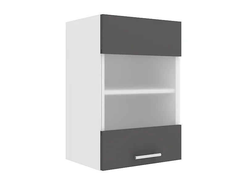 Kitchen furniture hanging cabinet Esilo White / Anthracite H. 60 x W. 40 x D. 31 cm