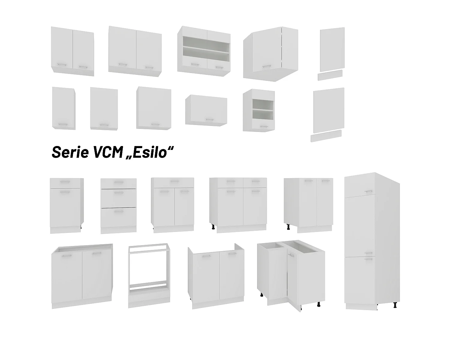 Ofenschrank Breite 60 cm Herdschrank Küche Esilo