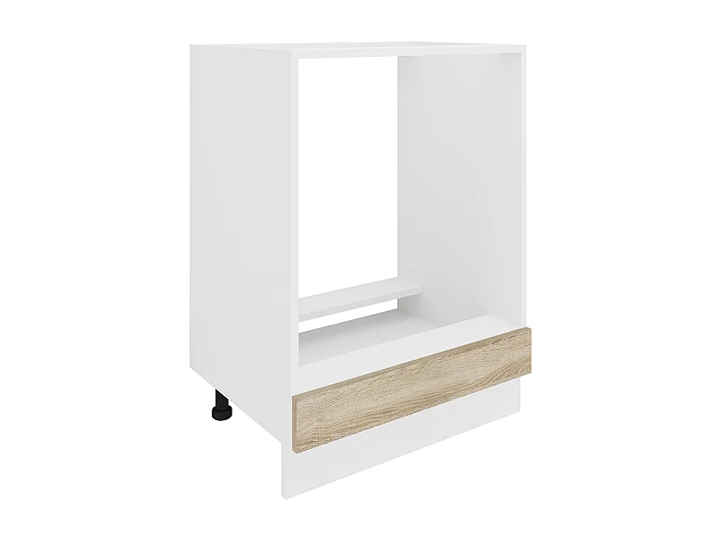Kitchen furniture Furnishing cabinet & oven cabinet Esilo White / Sonoma oak H. 82 x W. 60 x D. 46 cm
