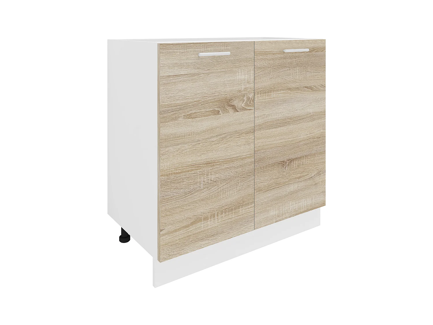 Kitchen furniture cabinet Esilo White / Sonoma oak H. 82 x W. 80 x D. 46 cm