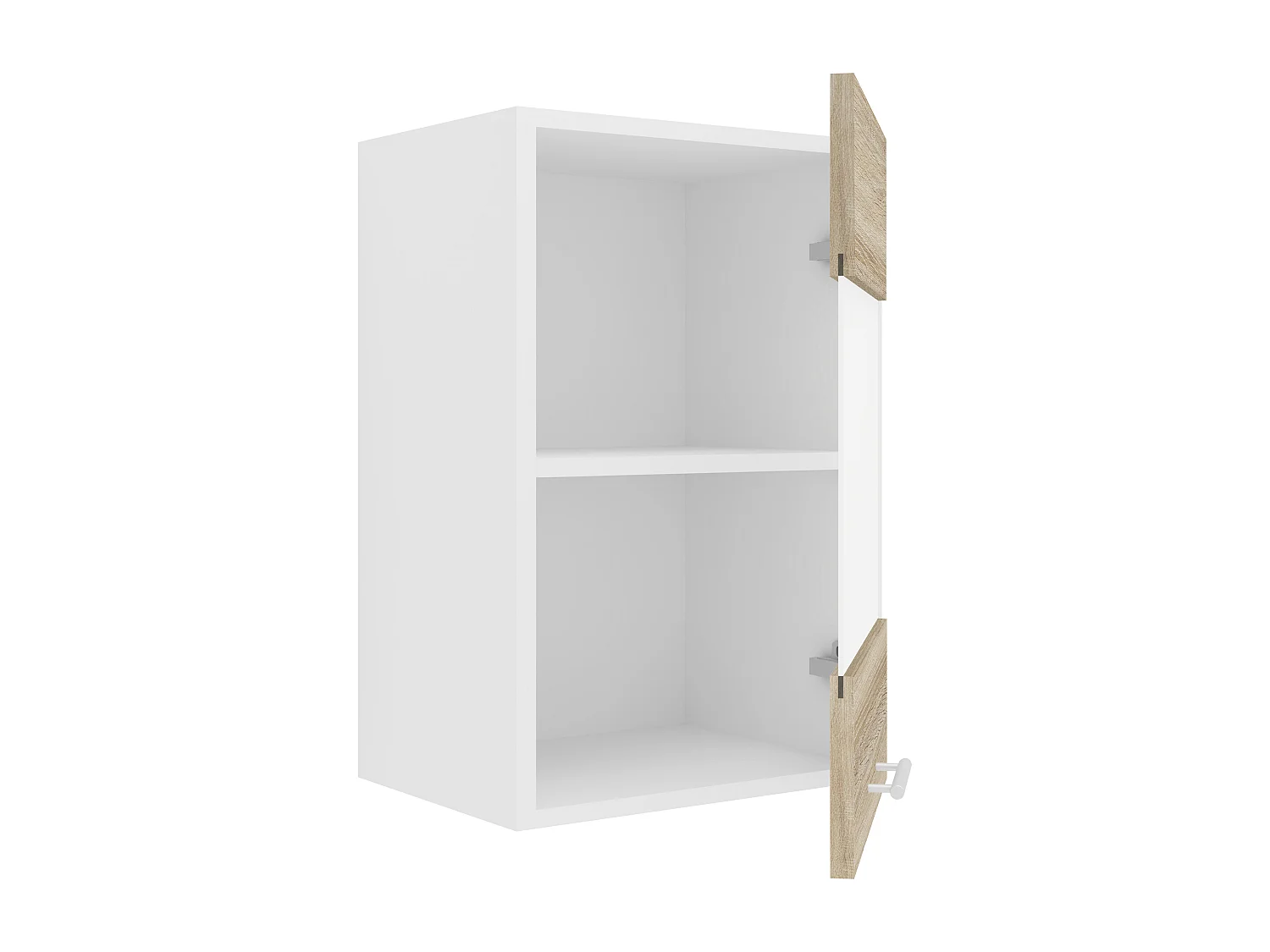 Kitchen furniture hanging cabinet Esilo White / Sonoma oak H. 60 x W. 40 x D. 31 cm