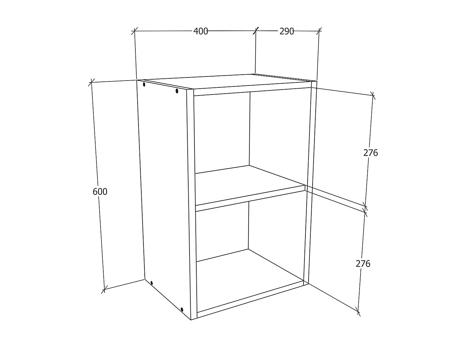 Küchenschrank B. 40 cm Hängeschrank Küche Esilo