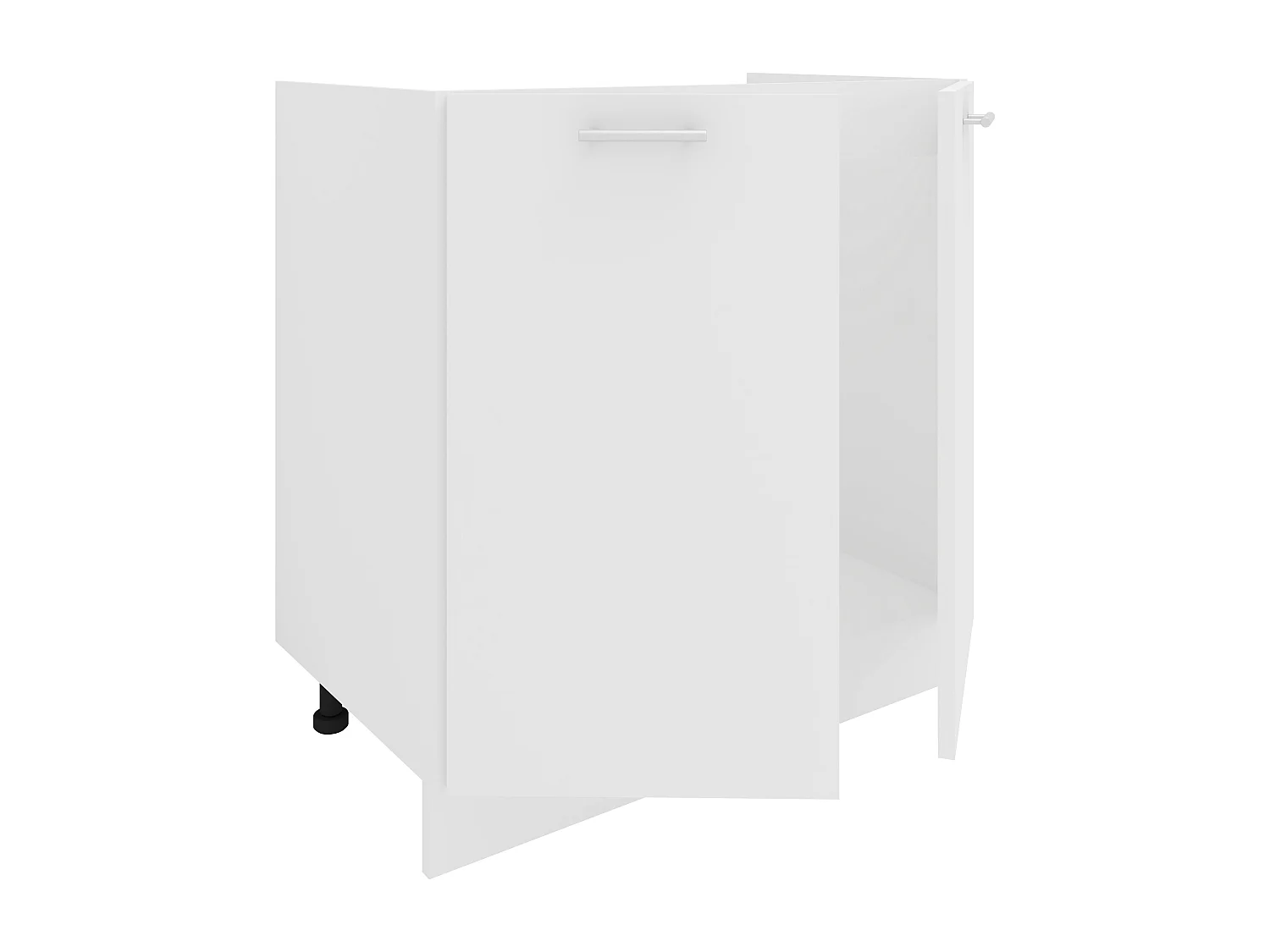 Lavatório VCM | Dimensões aprox. A. 82 x L. 80 x. P. 46 cm | Armário com duas portas giratórias | Móveis de cozinha – Esilo (Branco)