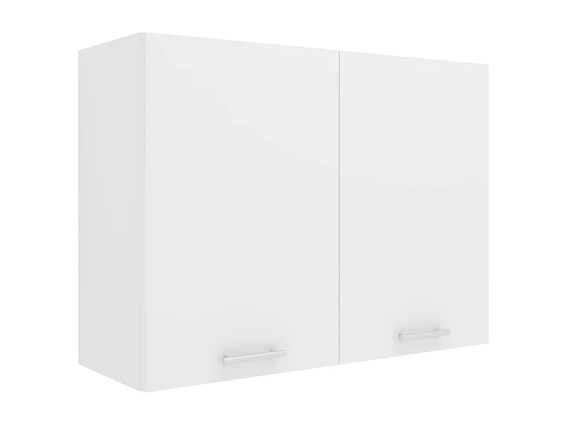 Kitchen furniture hanging cabinet Esilo White H. 60 x W. 80 x D. 31 cm