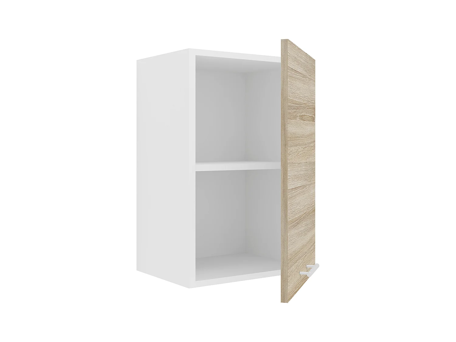 Kitchen furniture hanging cabinet Esilo White / Sonoma oak H. 60 x W. 40 x D. 31 cm