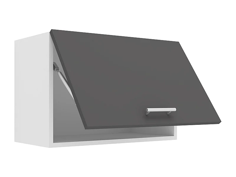 Kitchen furniture hanging cabinet Esilo White / Anthracite H. 40 x W. 60 x D. 31 cm