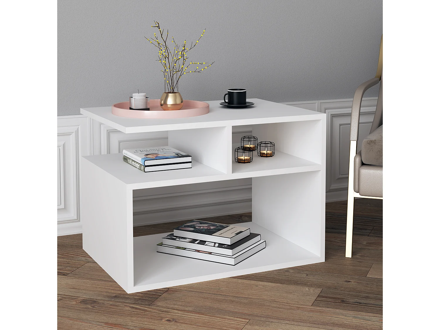 Houten Salontafel Sofa-tafel Wolas