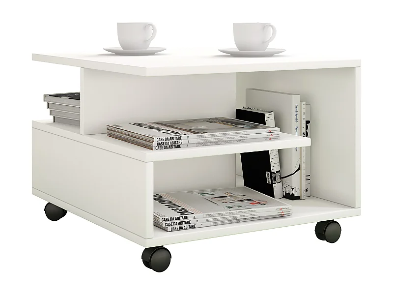 Side table & coffee table Stango White Dimensions approx. H. 40 x W. 50 x D. 50 cm