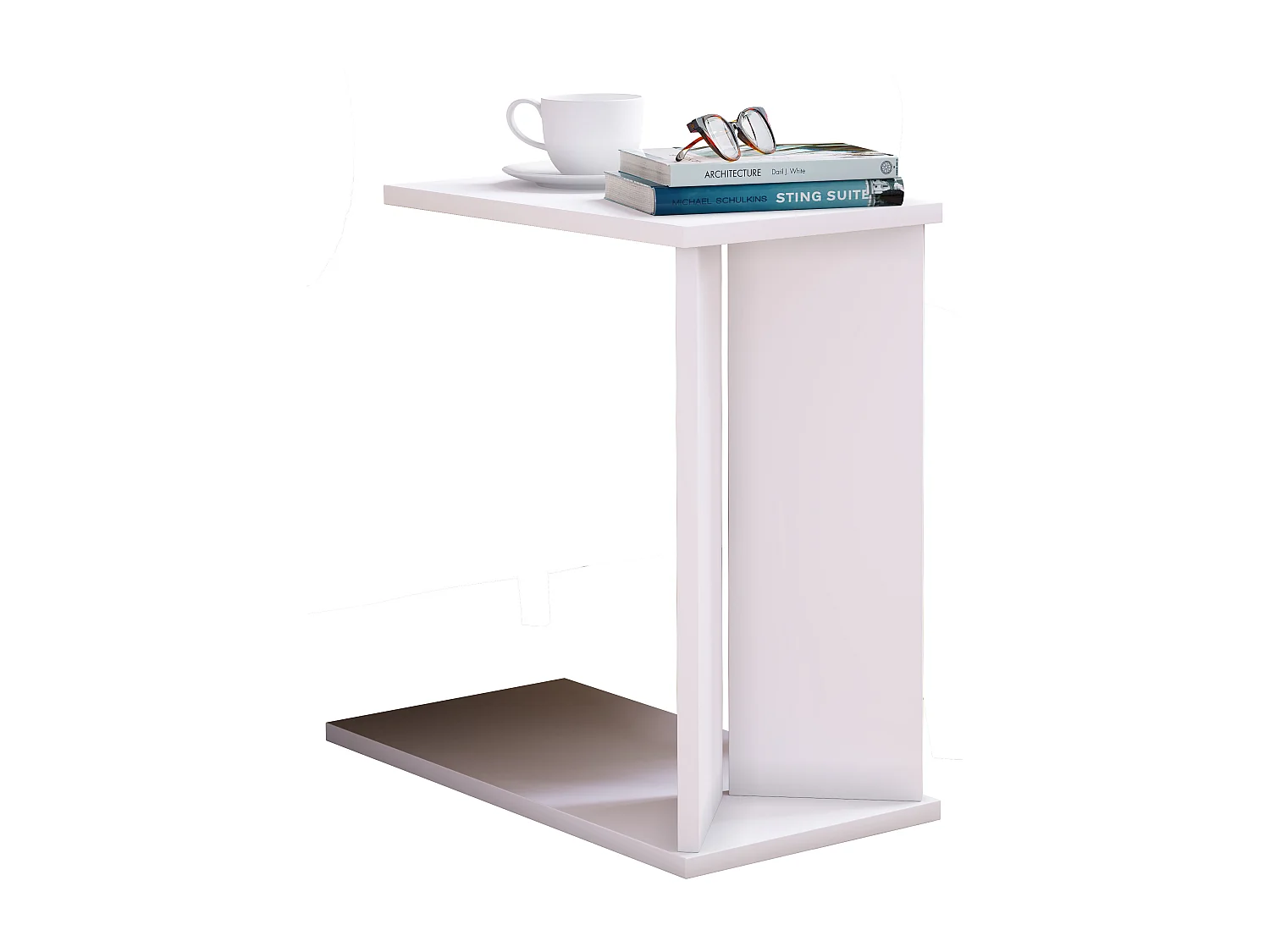 Side table & coffee table Nachto White H. 49 x W. 25 x D. 50 cm