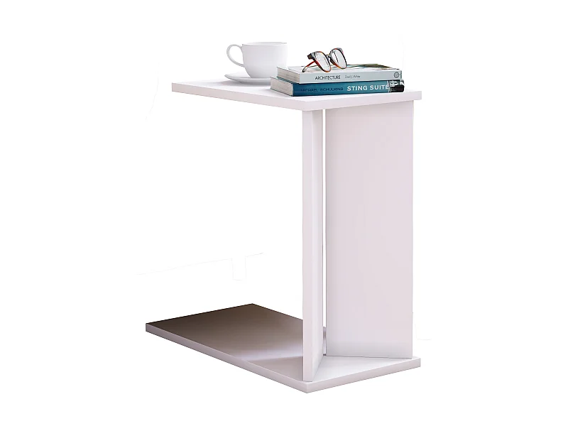 Side table & coffee table Nachto White H. 49 x W. 25 x D. 50 cm
