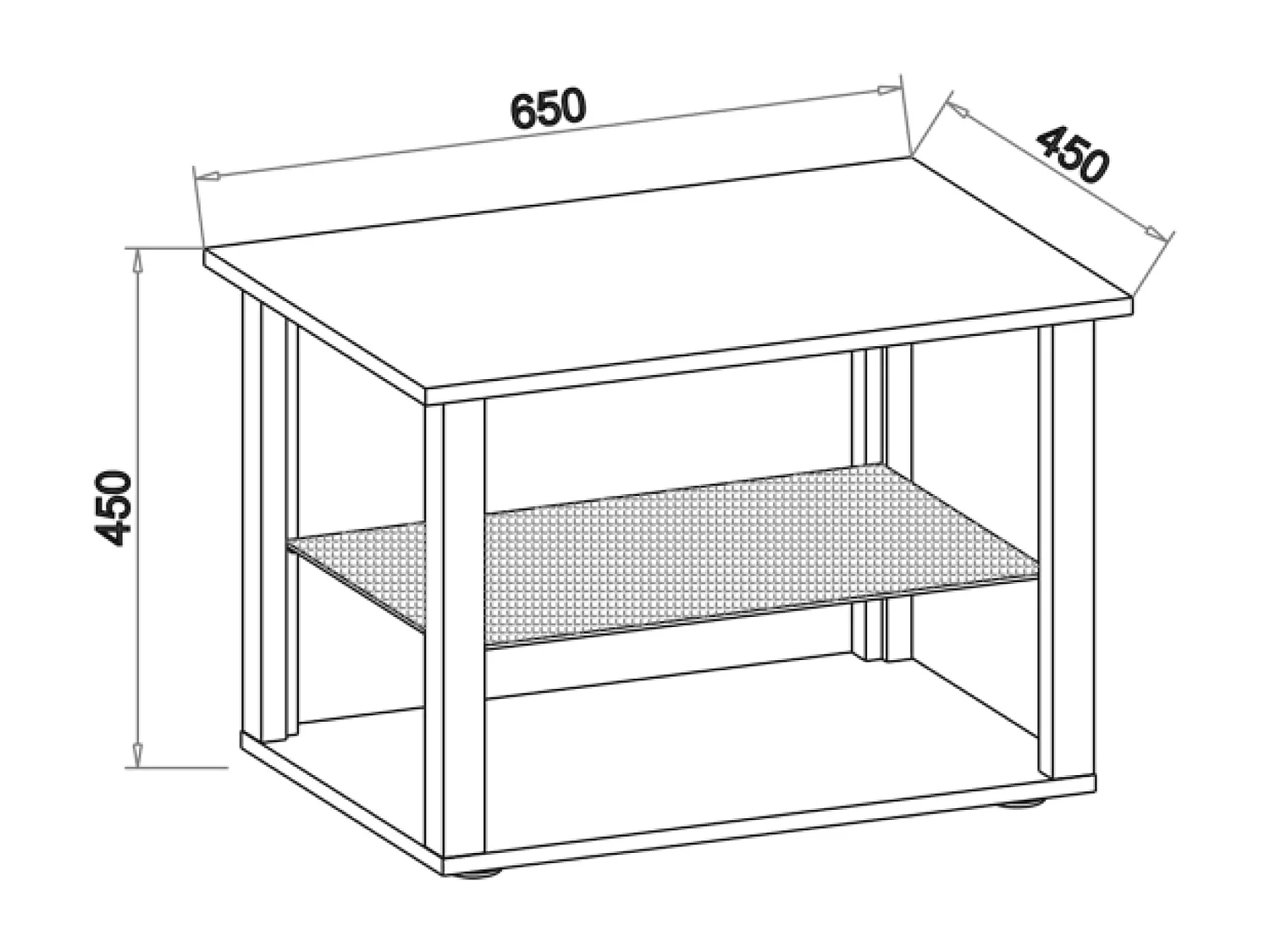 Drewno Sofabed Coffee Table Glass Wanilo M