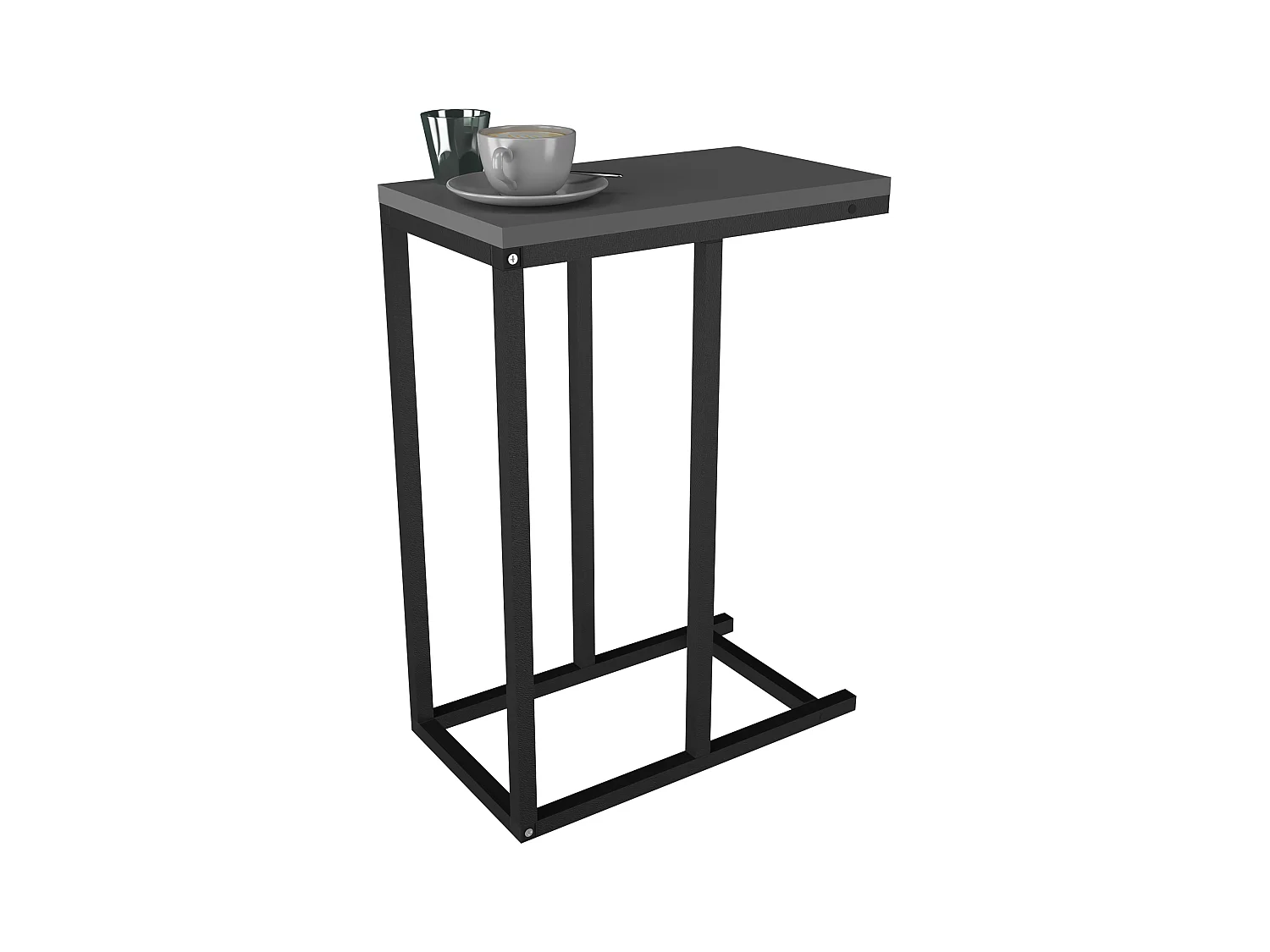 Side table & coffee table Insasi Anthracite H. 63 x W. 26 x D. 46 cm