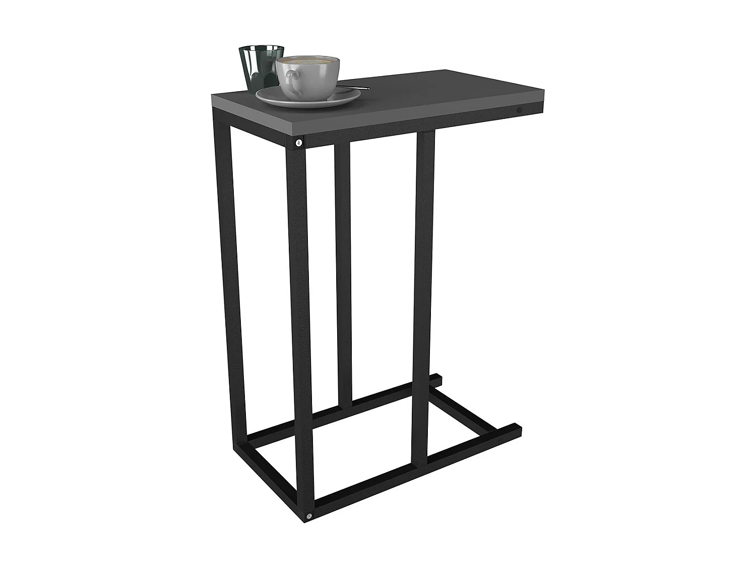 Mesa lateral & mesa de café Insasi Antracite A. 63 x L. 26 x P. 46 cm