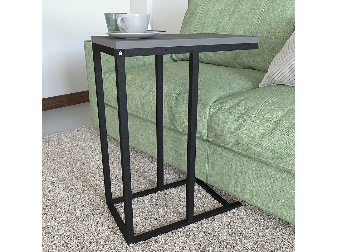 Mesa lateral & mesa de café Insasi Antracite A. 63 x L. 26 x P. 46 cm