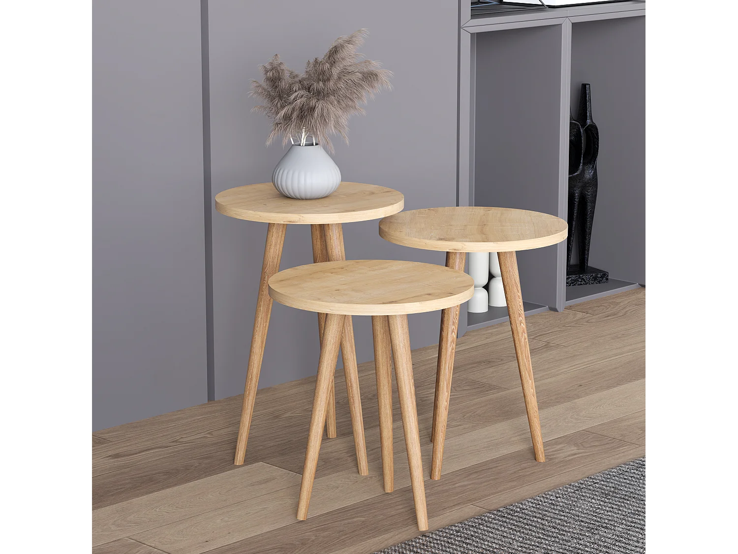 Tavolino in legno divano letto Barilo