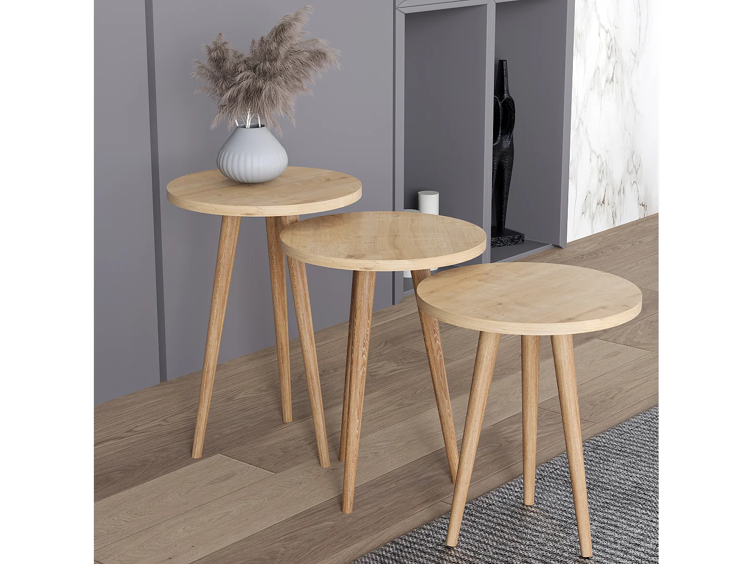 Tavolino in legno divano letto Barilo