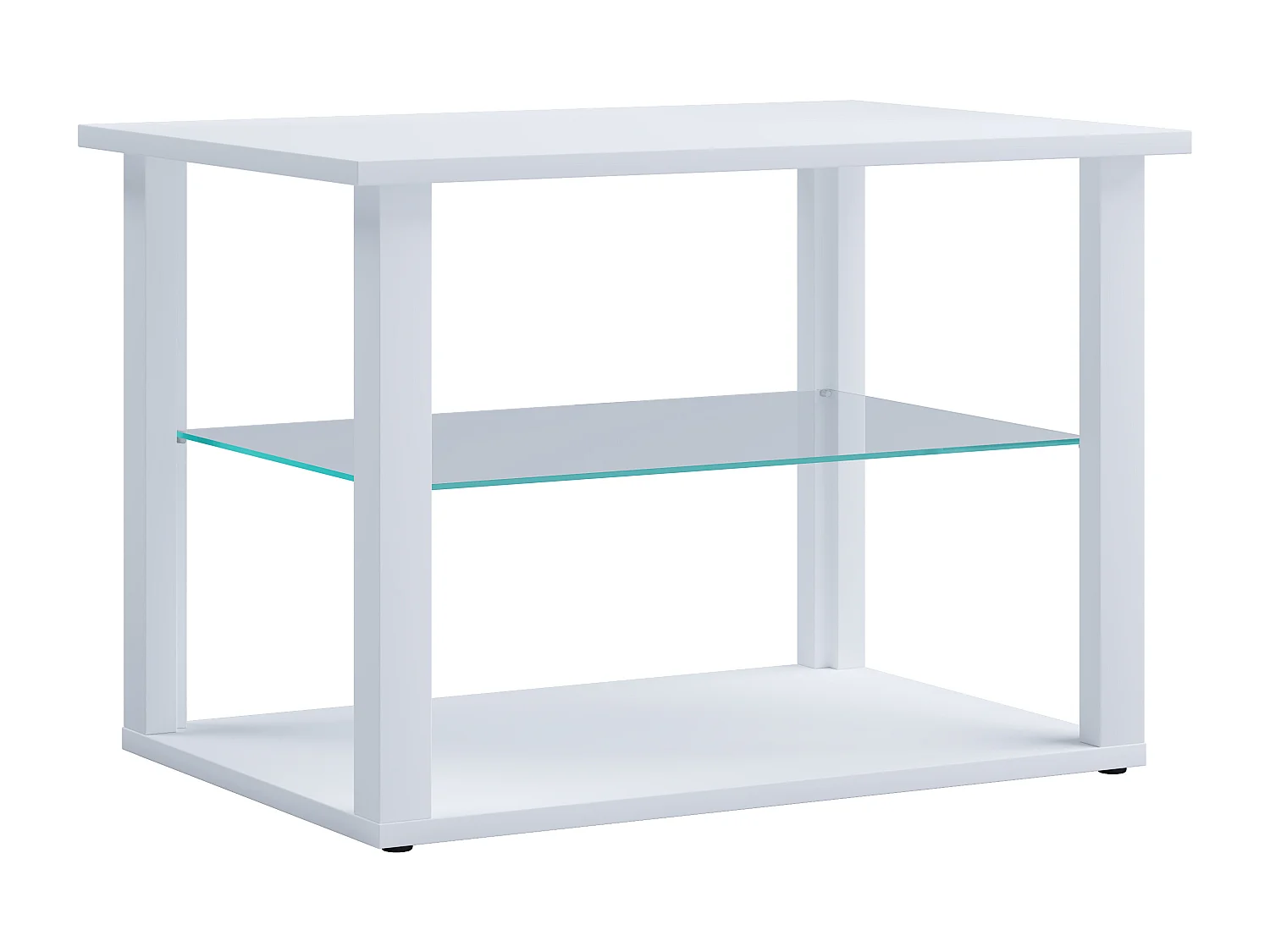 Mesa lateral & mesa de café Wanilo Branco A. 45 x L. 65 x P. 45 cm