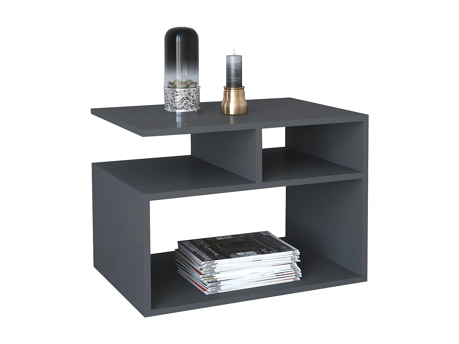 Tavolino da caffè in legno tavolo da divano Wolas