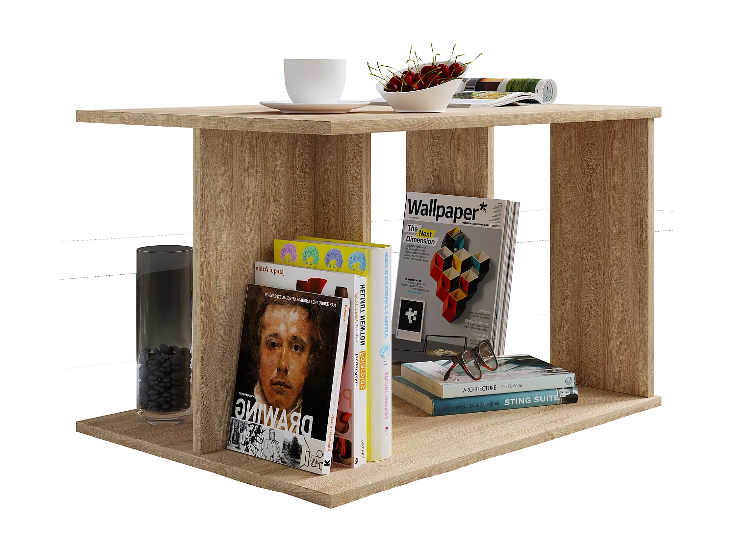 Holz Sofatisch Couchtisch Kenzilo