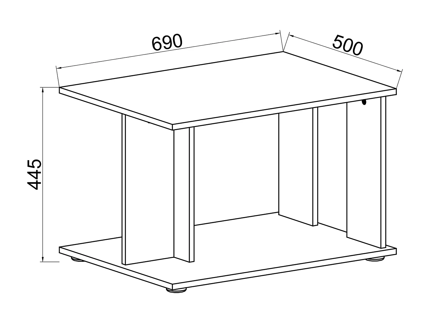 Holz Sofatisch Couchtisch Kenzilo
