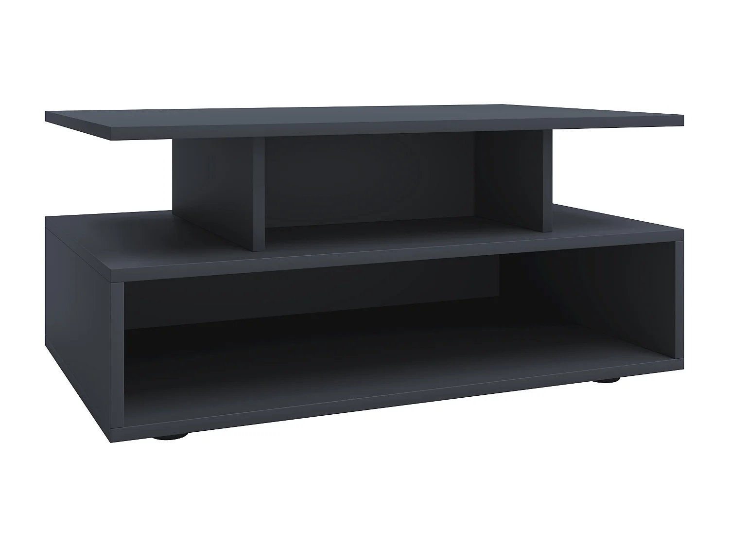 Mesa lateral & mesa de café Esila Antracite Dimensões aprox. A. 40 x L. 80 x P. 50 cm