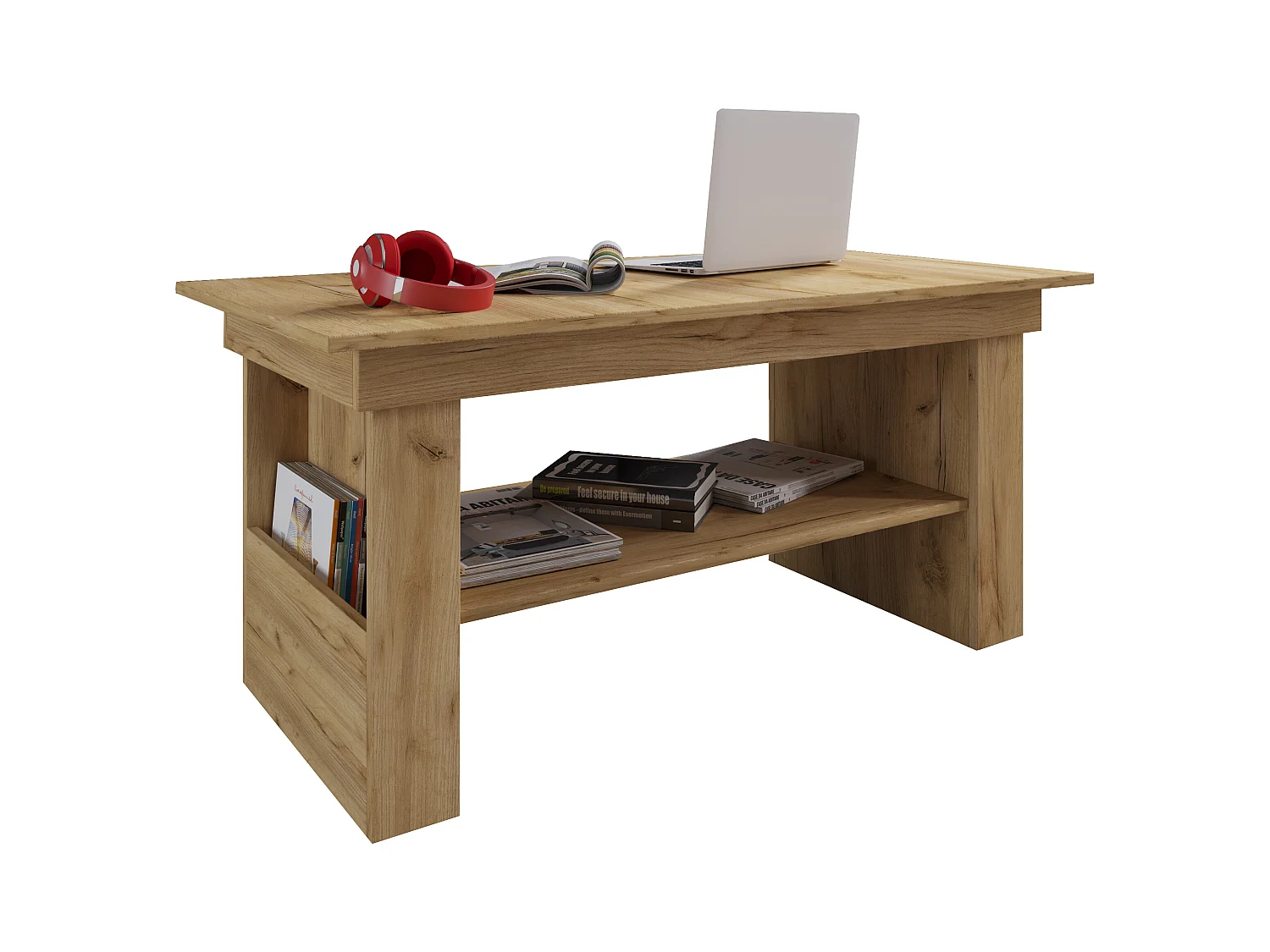 Side table & coffee table Kobila Honey oak H. 52 x W. 115 x D. 65 cm