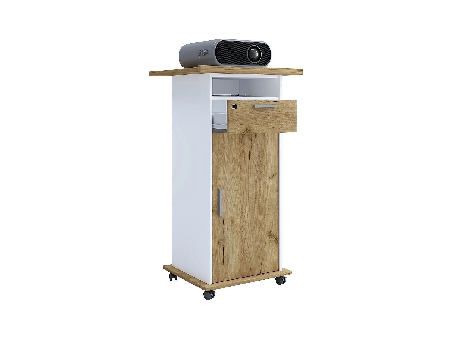 Hifi Furniture Neta White / Honey oak 0