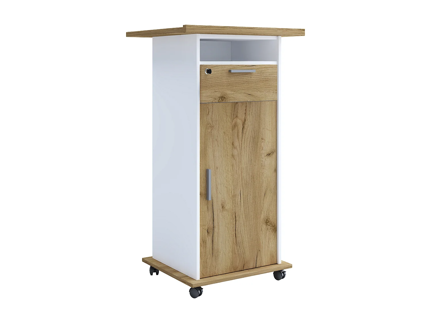 Hifi Furniture Neta White / Honey oak 0