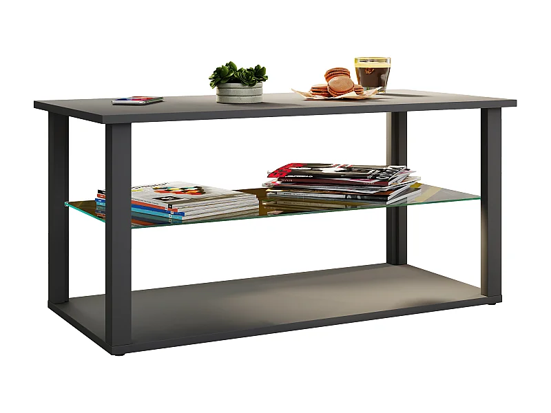 Tavolino Sofatic in Legno Vetro Wanilo L