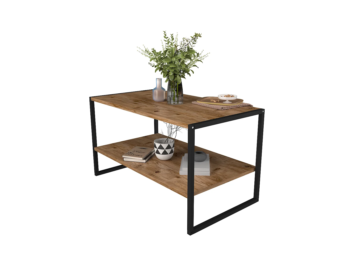Side table & coffee table Insasi Honey oak H. 50 x W. 90 x D. 50 cm