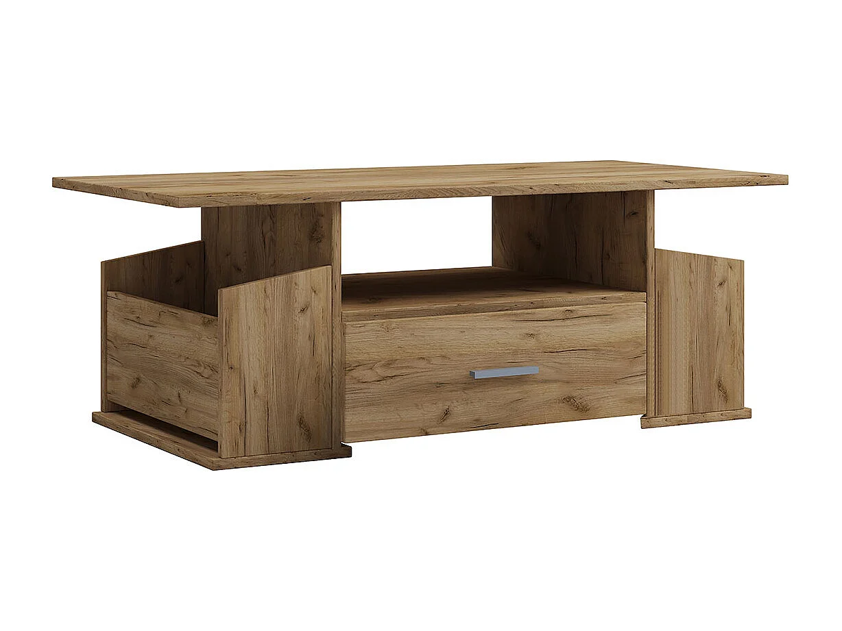 Holz Sofatisch Couchtisch Schublade Junata