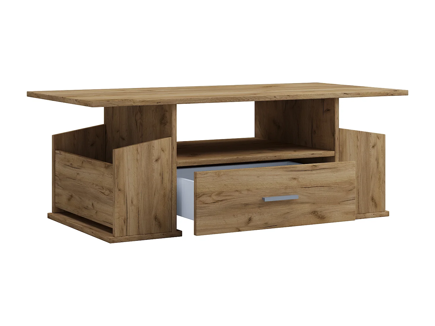 Holz Sofatisch Couchtisch Schublade Junata