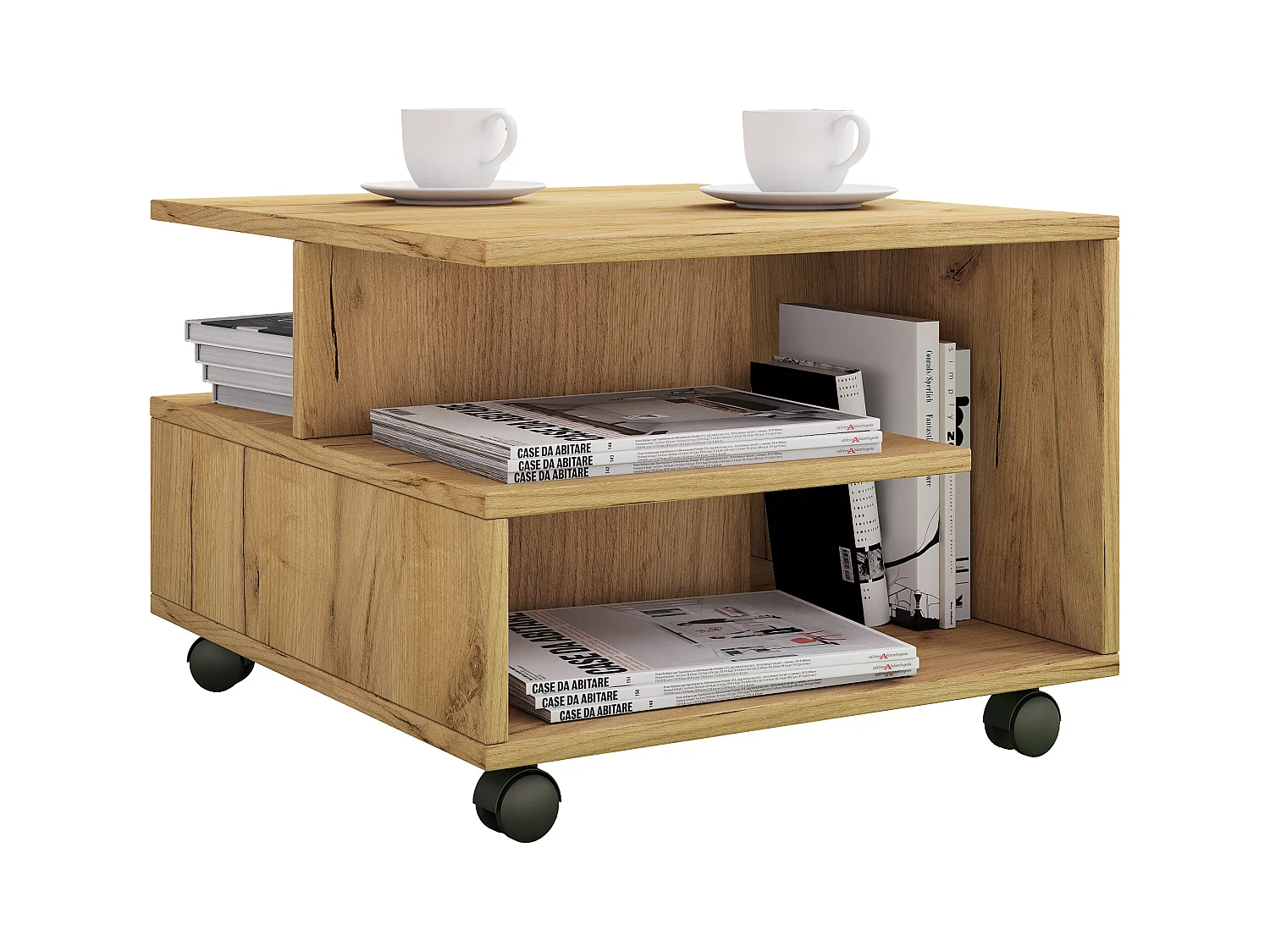 Side table & coffee table Stango Honey oak Dimensions approx. H. 40 x W. 50 x D. 50 cm